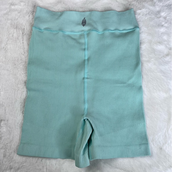 Free People Movement Turquoise Mint Free Throw Ribbed Biker Short Medium - Picture 9 of 9